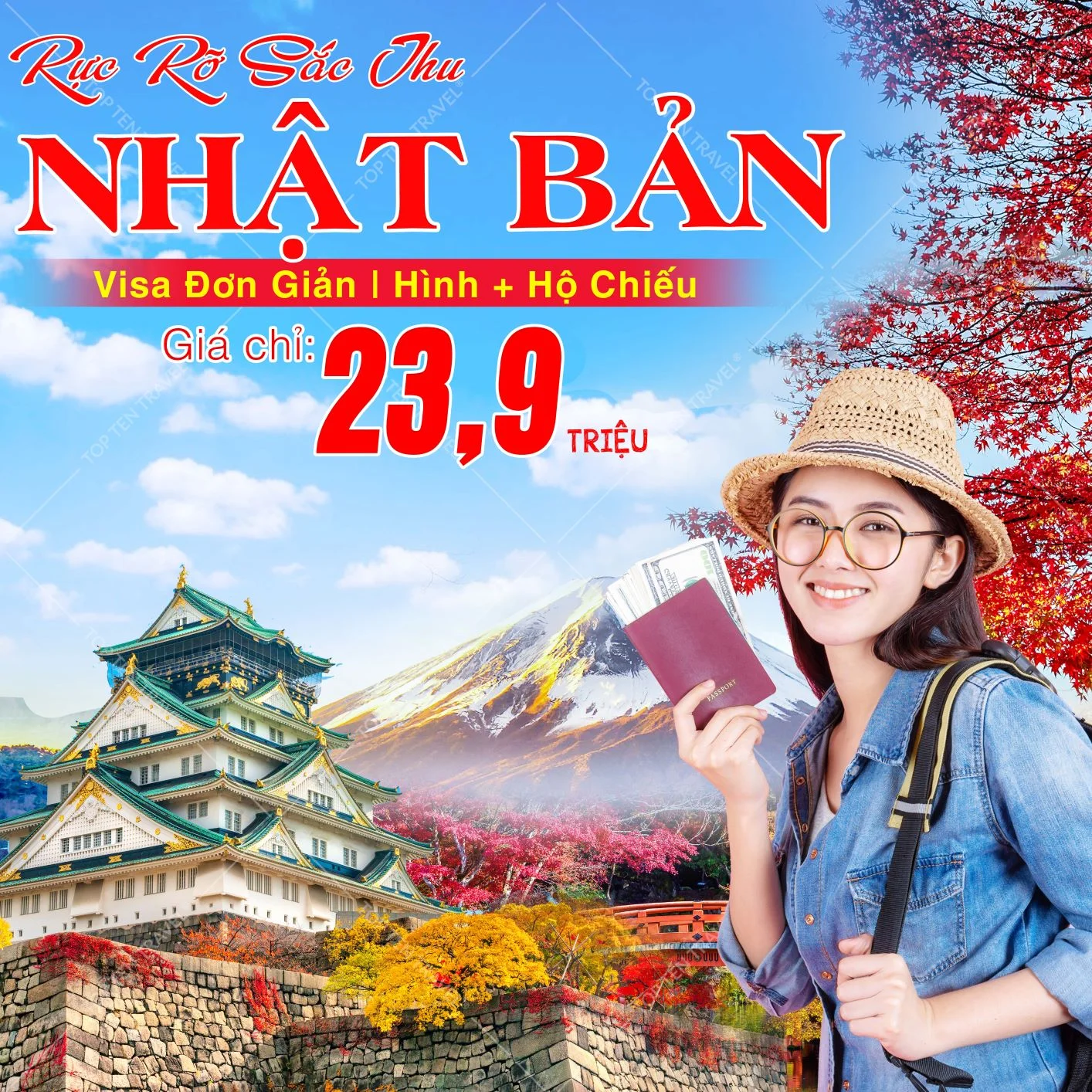Tour Nhật Bản Mùa Thu Tham Gia Lễ Hội Fuji Kawaguchiko 6N5D